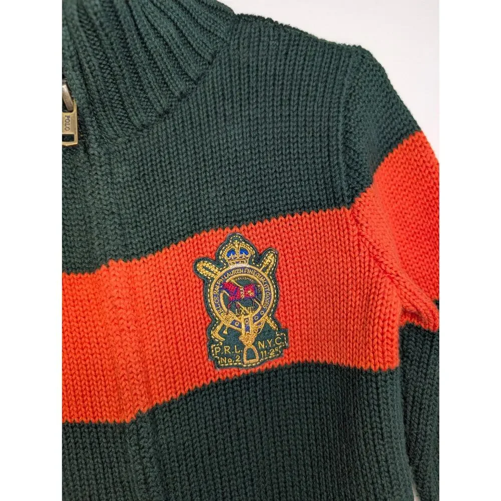 Polo Ralph Lauren Boys Sweaters, Full Zip Mockneck Cardigan, Sz 24mos